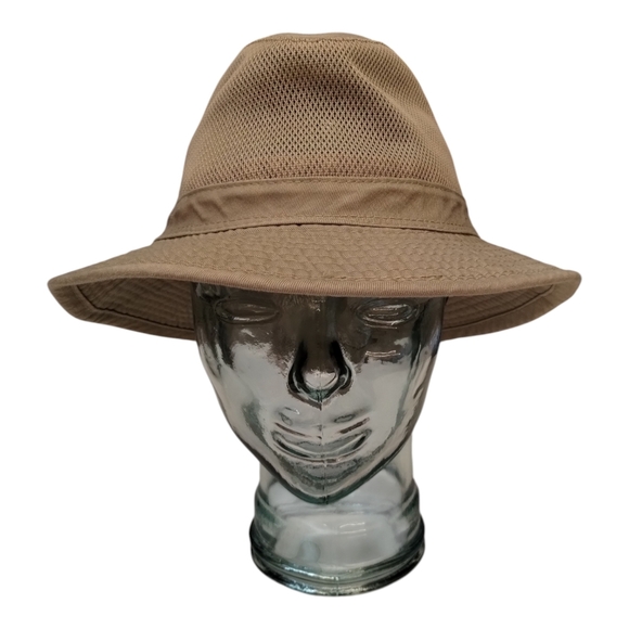 STETSON Bucket Hat Mesh Ventilation large Khaki Mesh / Cotton - Picture 3 of 5